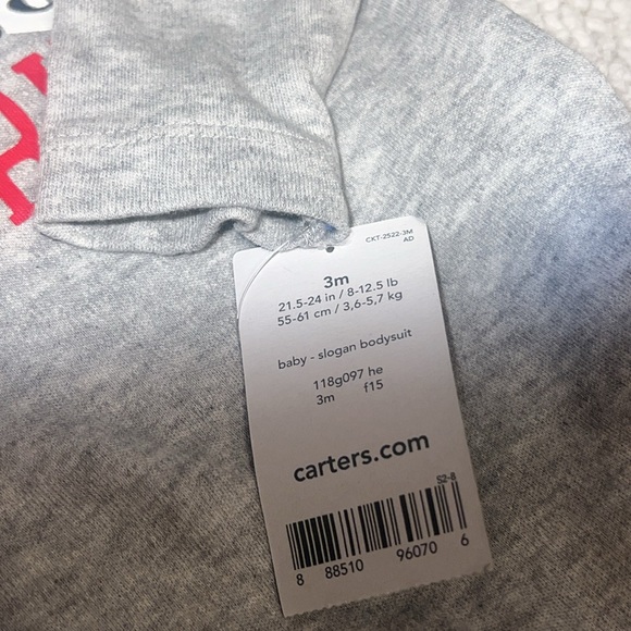 Santa’s Favorite baby onesie- size 3 months - brand new-Carter’s- #1stXMas - Picture 8 of 11